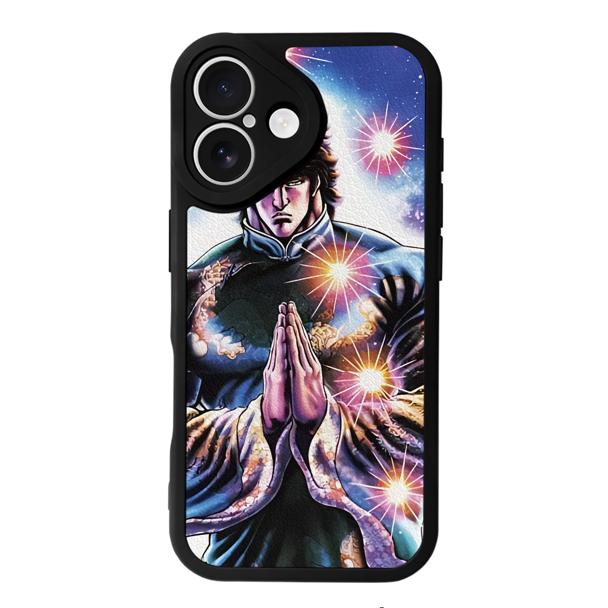 （画像用） 北斗の拳 Fist of the North Star 【iPhone 16シリーズ対応】シリコンスマホケース（レザー調） 材質：シリコン